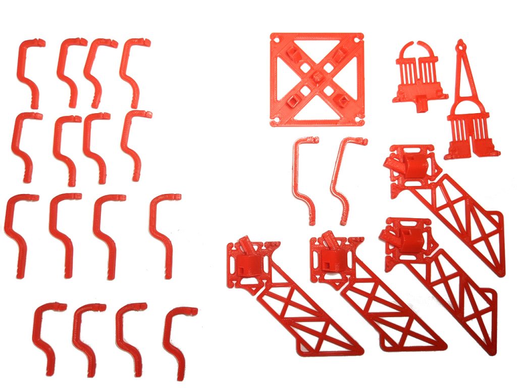 Impossible Eiffel Tower tensegrity structure elements